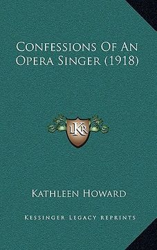 portada confessions of an opera singer (1918) (en Inglés)