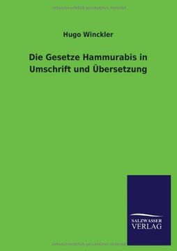 portada Die Gesetze Hammurabis in Umschrift und Übersetzung (German Edition)