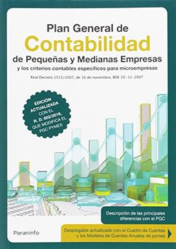 portada Plan General de Contabilidad de Pequeñas y Medianas Empresas 3. ª Edición 2017