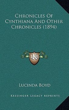 portada chronicles of cynthiana and other chronicles (1894) (en Inglés)