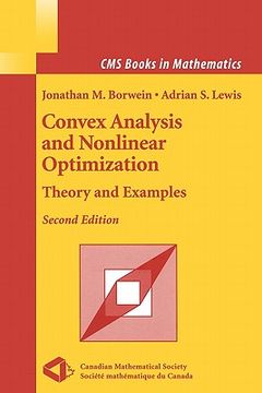 portada convex analysis and nonlinear optimization: theory and examples (en Inglés)
