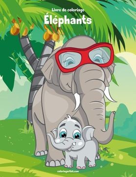 portada Livre de coloriage Éléphants 1 & 2