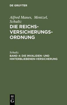 portada Die Invaliden- und Hinterbliebenen-Versicherung (en Alemán)