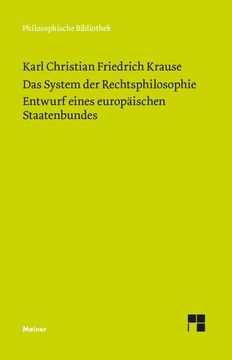 portada Das System der Rechtsphilosophie. Entwurf Eines Europäischen Staatenbundes (in German)