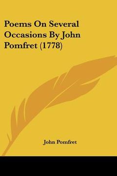 portada poems on several occasions by john pomfret (1778) (en Inglés)