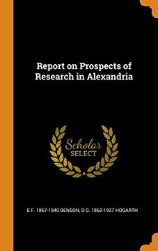portada Report on Prospects of Research in Alexandria 