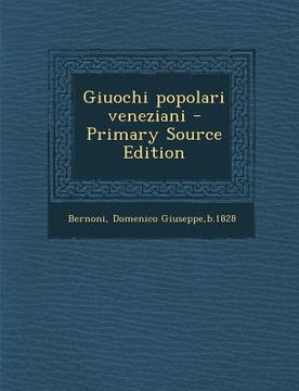 portada Giuochi Popolari Veneziani (in Italian)