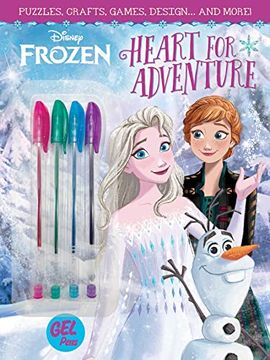 portada Disney Frozen: Heart for Adventure: With 4 gel Pens (Coloring and Activity With gel Pens) (en Inglés)