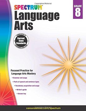 portada Spectrum Language Arts, Grade 8 (en Inglés)