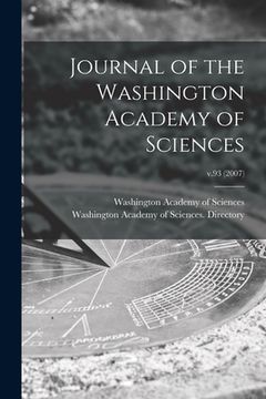 portada Journal of the Washington Academy of Sciences; v.93 (2007) (en Inglés)