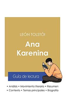 portada Guía de Lectura ana Karenina de León Tolstói (Análisis Literario de Referencia y Resumen Completo)
