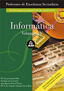portada Informatica (Vol. Iv): Profesores de Eseñanza Secundaria (Temario a)