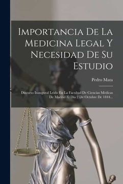 portada Importancia de la Medicina Legal y Necesidad de su Estudio