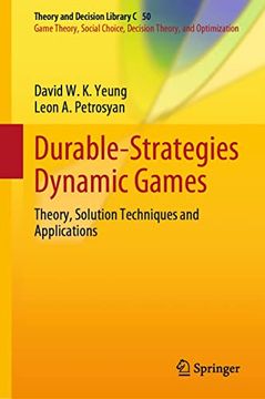 portada Durable-Strategies Dynamic Games: Theory, Solution Techniques and Applications (in English)