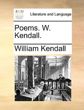 portada poems. w. kendall. (en Inglés)