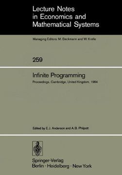 portada infinite programming: proceedings of an international symposium on infinite dimensional linear programming churchill college, cambridge, uni (in English)
