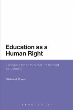 portada Education as a Human Right: Principles for a Universal Entitlement to Learning (en Inglés)