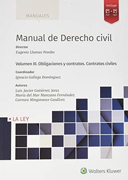 portada Manual de Derecho Civil. Volumen Iii. Obligaciones y Contratos. Contratos Civiles (in Spanish)