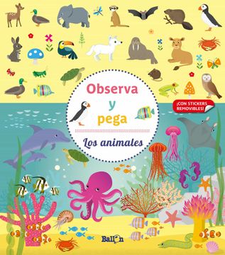 portada Observa y Pega - los Animales (in Spanish)