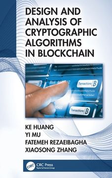 portada Design and Analysis of Cryptographic Algorithms in Blockchain (en Inglés)