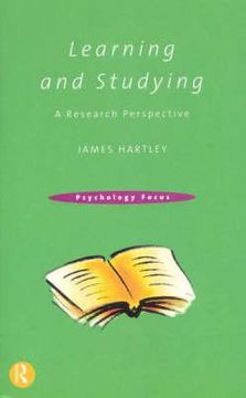 portada learning and studying: a research perspective (en Inglés)
