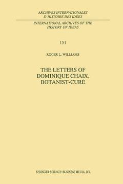 portada The Letters of Dominique Chaix, Botanist-Curé