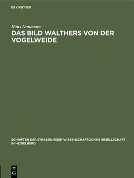 portada Das Bild Walthers von der Vogelweide (en Alemán)