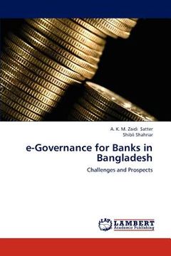 portada e-governance for banks in bangladesh (en Inglés)