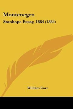 portada montenegro: stanhope essay, 1884 (1884) (in English)
