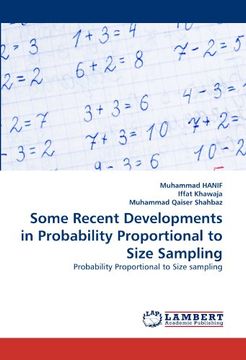portada some recent developments in probability proportional to size sampling (en Inglés)