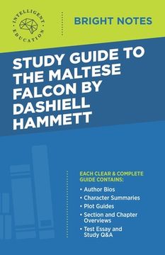portada Study Guide to The Maltese Falcon by Dashiell Hammett (en Inglés)
