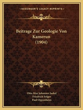 portada Beitrage Zur Geologie Von Kamerun (1904) (en Alemán)