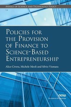 portada Policies for the Provision of Finance to Science-Based Entrepreneurship (en Inglés)