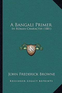 portada a bangali primer: in roman character (1881) (in English)