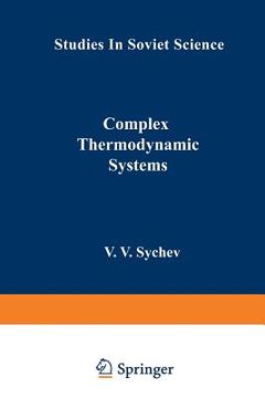 portada Complex Thermodynamic Systems (in English)