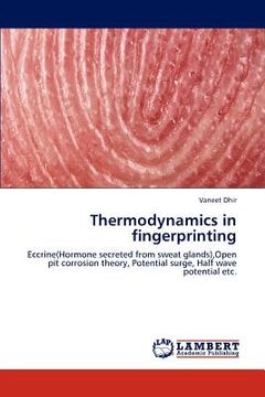 portada thermodynamics in fingerprinting (en Inglés)