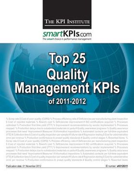 portada Top 25 Quality Management KPIs of 2011-2012 (en Inglés)