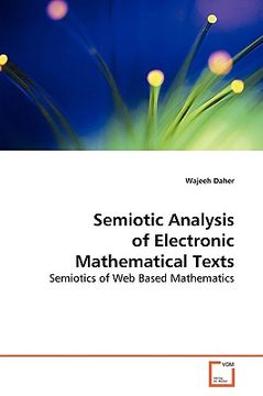 portada semiotic analysis of electronic mathematical texts (en Inglés)