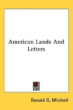 portada american lands and letters (en Inglés)