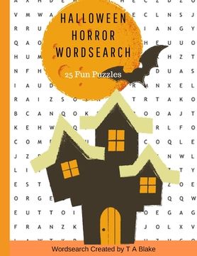 portada Halloween Horror Wordsearch: 25 Wordsearch Puzzles (en Inglés)