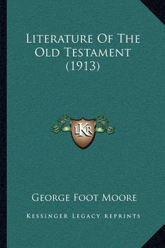 portada literature of the old testament (1913) (en Inglés)