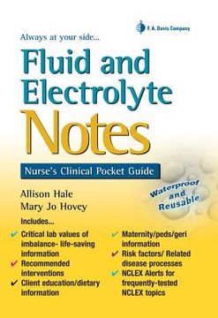 portada Fluid and Electrolyte Notes: Nurse's Clinical Pocket Guide