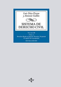 portada Sistema de Derecho Civil: Volumen iii (Tomo 1) Derechos Reales en General