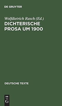 portada Dichterische Prosa um 1900 (en Alemán)