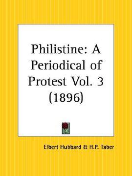 portada philistine: a periodical of protest, june 1896 to november 1896 (en Inglés)