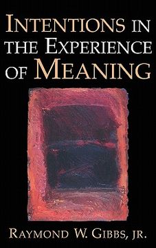 portada Intentions in the Experience of Meaning (en Inglés)