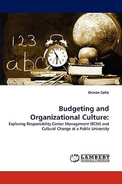 portada budgeting and organizational culture (en Inglés)