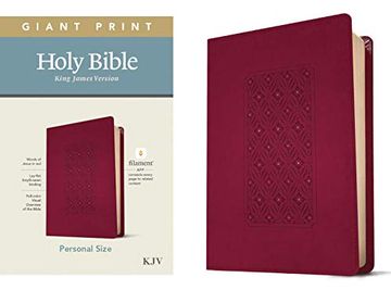 portada Kjv Personal Size Giant Print Bible, Filament Ed. , Cranberry 