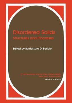 portada Disordered Solids: Structures and Processes (en Inglés)
