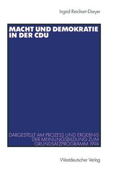 portada Macht Und Demokratie in Der Cdu (en Alemán)